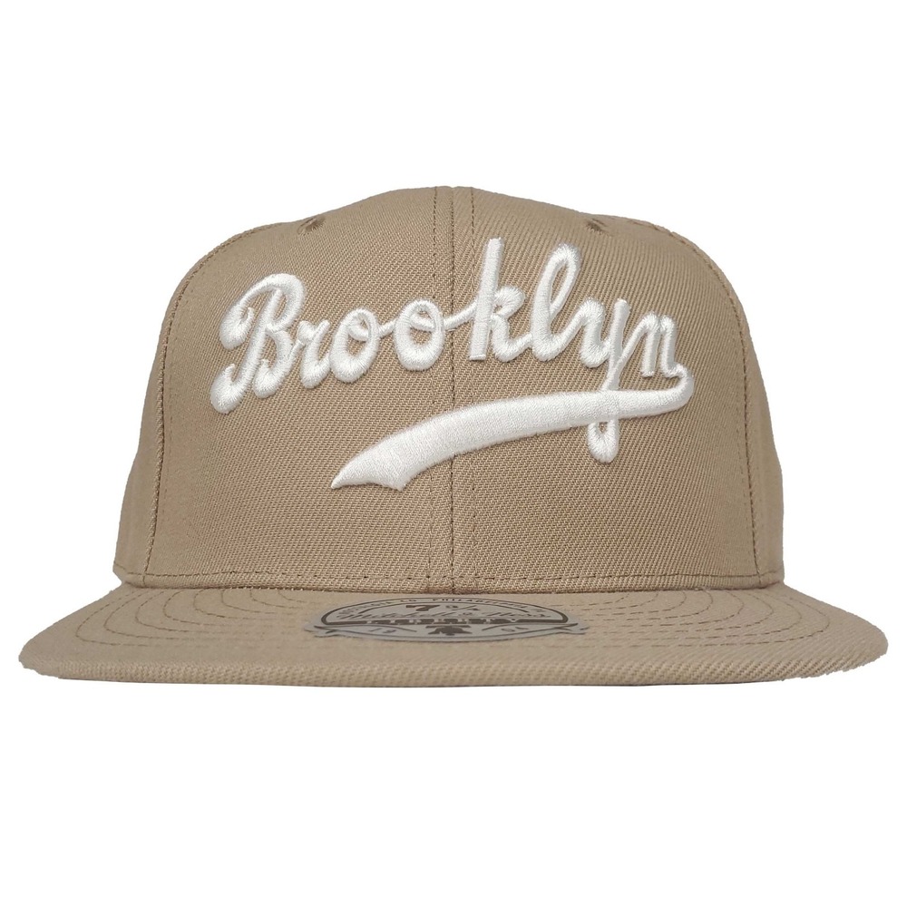 Brooklyn Dodgers‎ Mitchell & Ness MLB Fitted 7 3/4 Flatbill Cap Hat Khaki NWT
